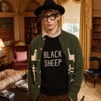 Made-in-England "Black Sheep" Embroidered Jumper