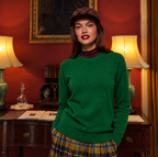 Made In England "Taylor Swift Green" Lambswool Jumper