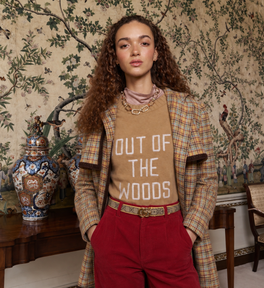 Made-in-England "Out of the Woods" Embroidered Jumper