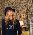 Made-in-England "Joy!" Embroidered Jumper