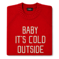 Made-in-England "Baby It's Cold Outside" Embroidered Christmas Jumper