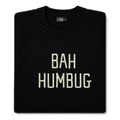 Made-in-England "Bah Humbug" Embroidered Jumper Black/Ivory Archive Edit