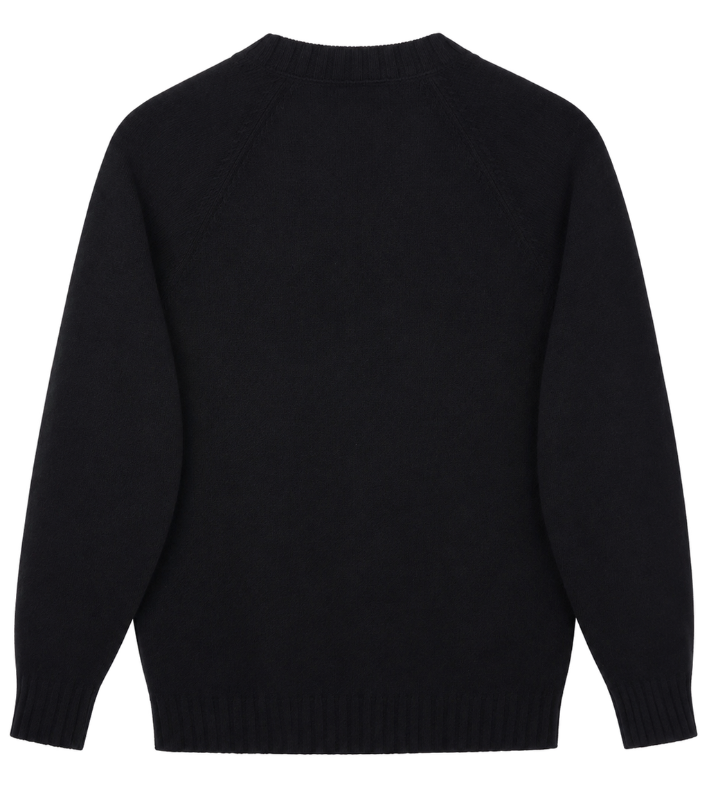 Made In England "Black" Lambswool Jumper
