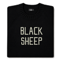 Made-in-England "Black Sheep" Embroidered Jumper Black/Ivory Archive Edit