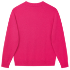 Made-in-England "Utter Nonsense" Embroidered Jumper Bright Pink/Green Archive Edit