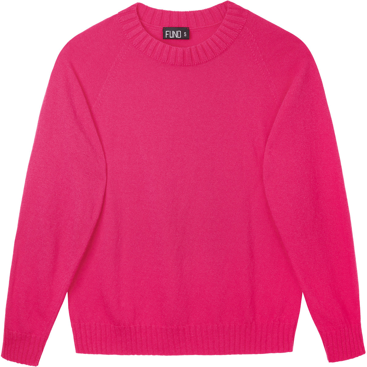 Made-in-England "Bright Side" Embroidered Jumper in Bright Pink