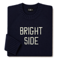 Made-in-England "Bright Side" Embroidered Jumper Navy/Ivory in Navy