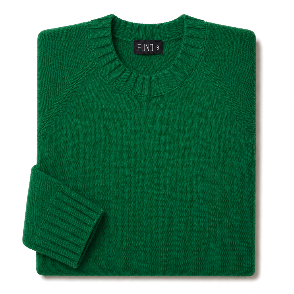 Made In England "Taylor Swift Green" Lambswool Jumper