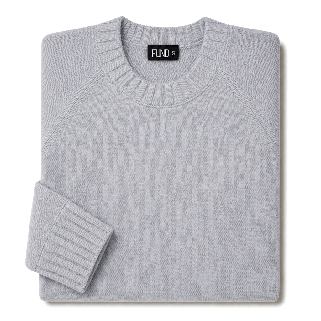 Made In England "Grey" Lambswool Jumper