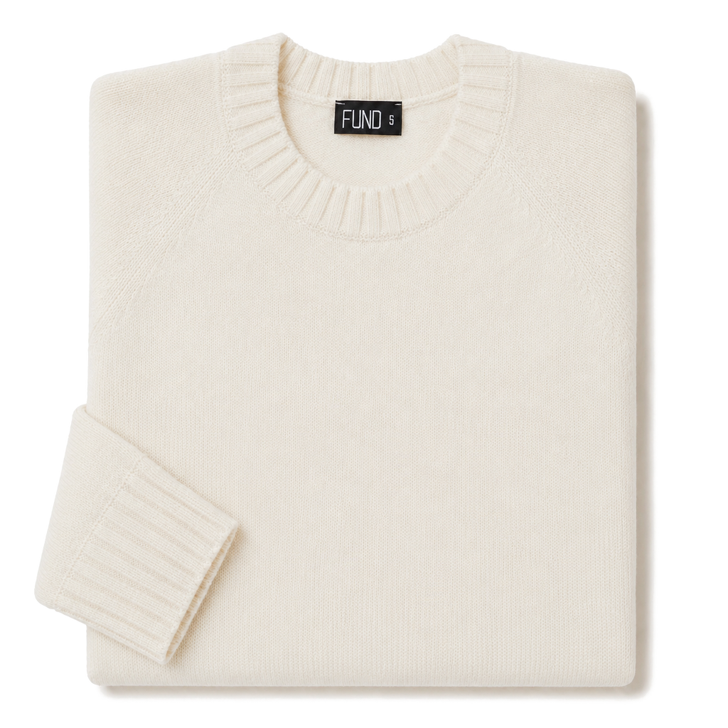 Made In England "Ivory" Lambswool Jumper