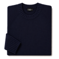Made In England "Navy" Lambswool Jumper