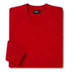 Made In England "Red" Lambswool Jumper