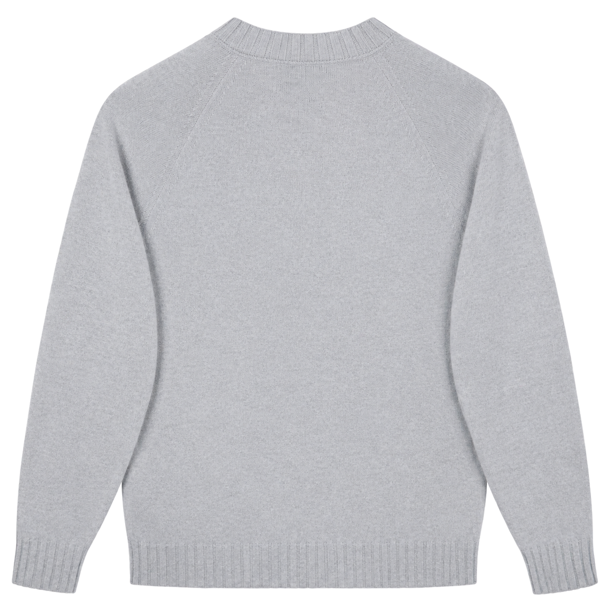 Made-in-England "Utter Nonsense" Embroidered Jumper Grey/Brown Archive Edit
