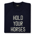 Made-in-England "Hold Your Horses" Embroidered Jumper