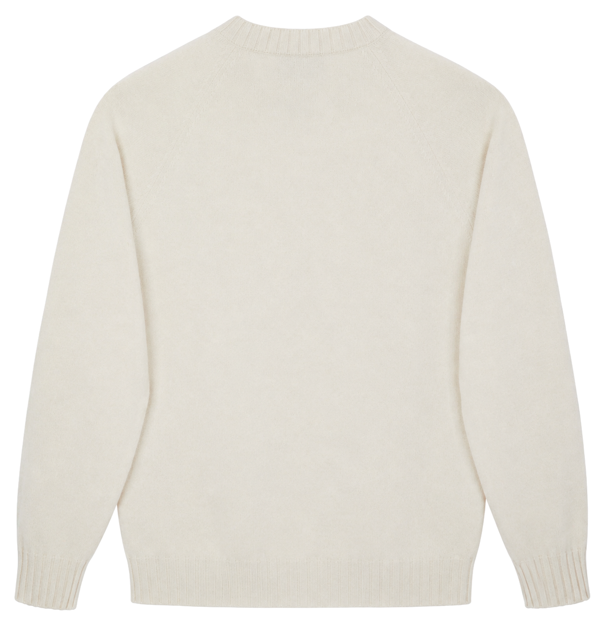 Made-in-England "No Comment" Embroidered Jumper Ivory/Navy Archive Edit