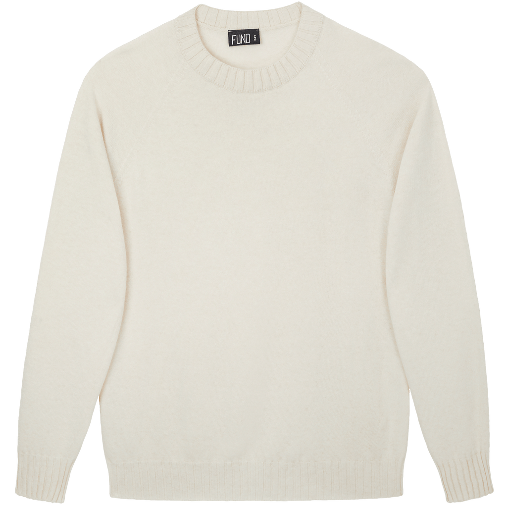 Made In England "Ivory" Lambswool Jumper