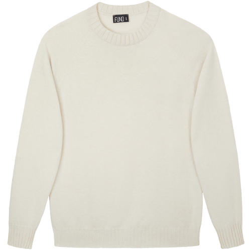 Made In England "Ivory" Lambswool Jumper