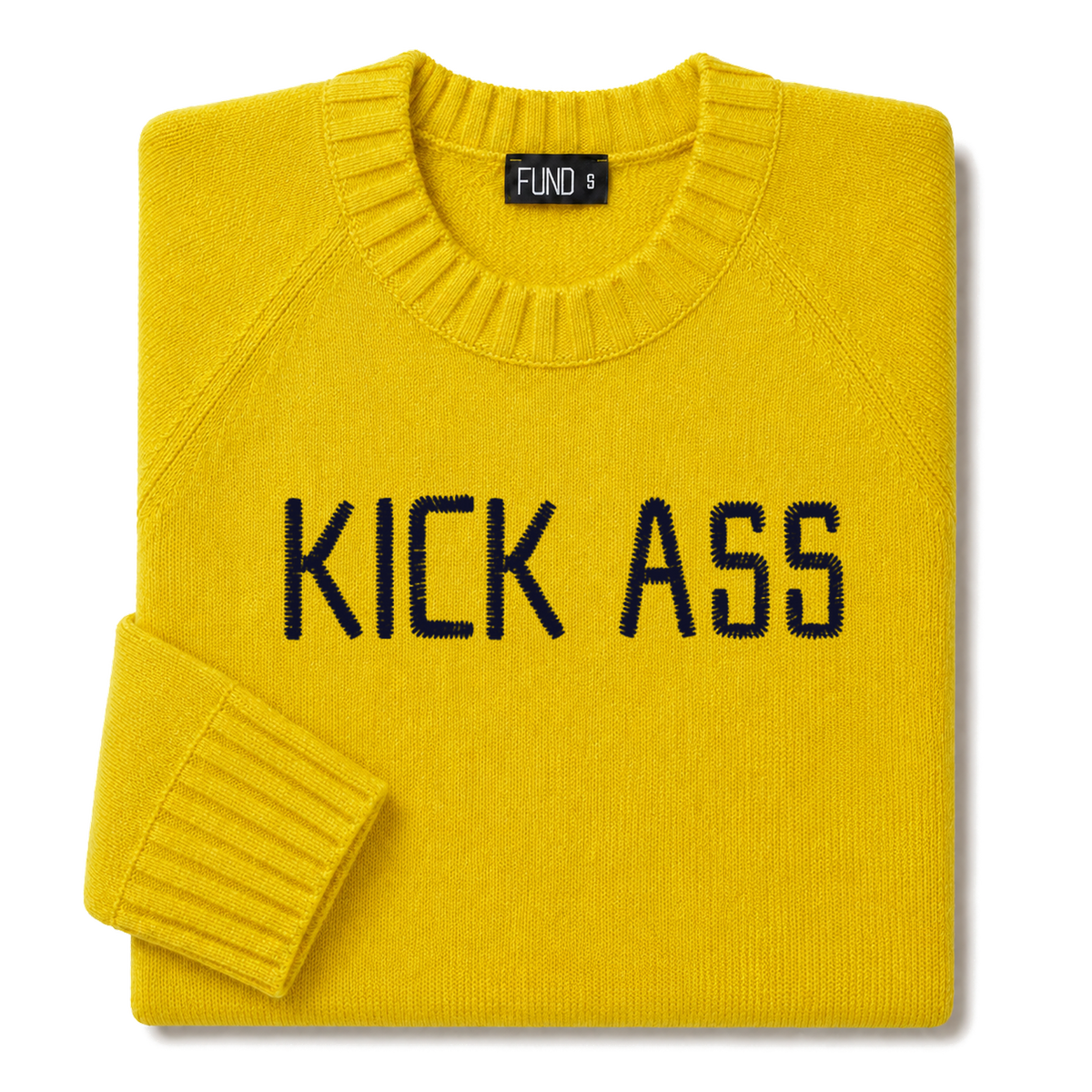 kick-ass-embroidered-jumper-yellow-navy-archive-edit folded