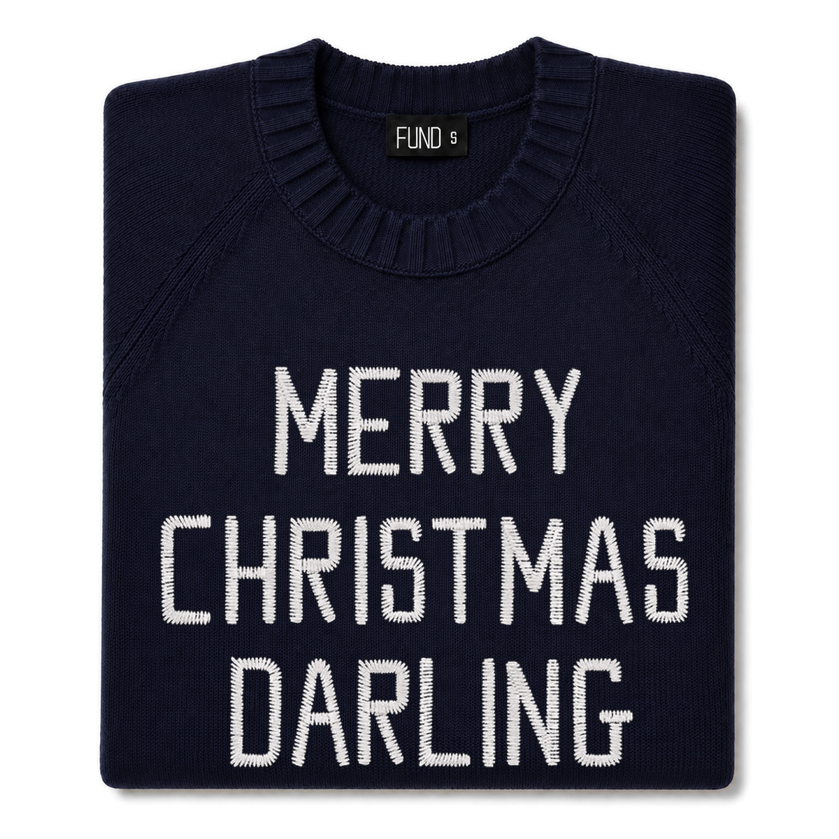 Made-in-England "Merry Christmas Darling" Embroidered Jumper