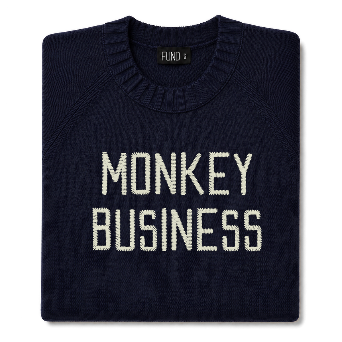 Made-in-England "Monkey Business" Embroidered Jumper