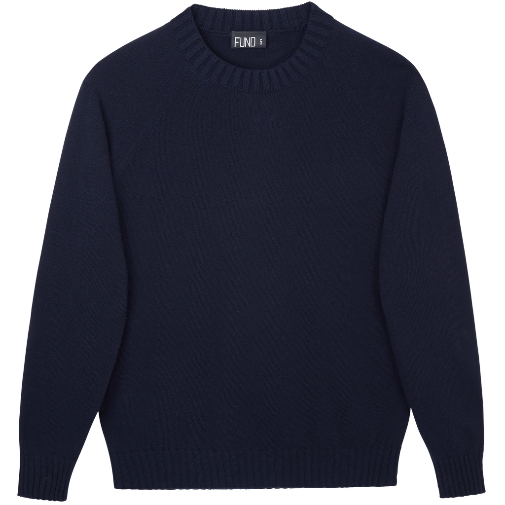 Made In England "Navy" Lambswool Jumper