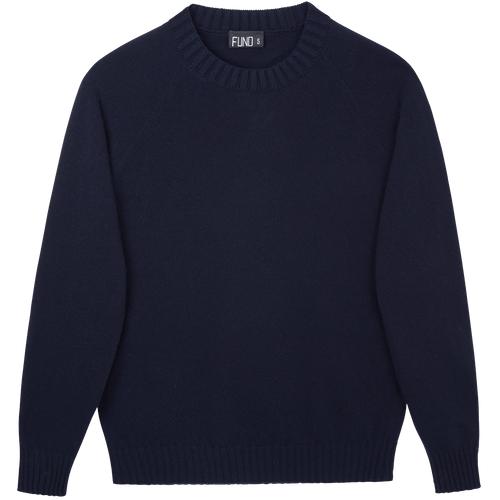 Made In England "Navy" Lambswool Jumper