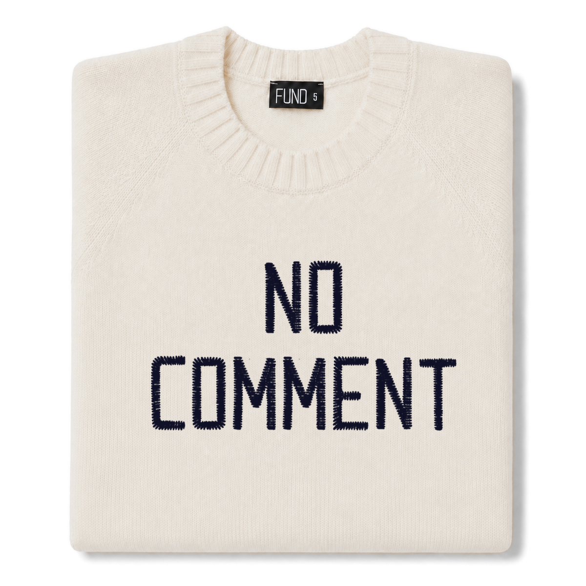 no-comment-embroidered-jumper-ivory-navy-archive-edit folded