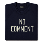Made-in-England "No Comment" Embroidered Jumper