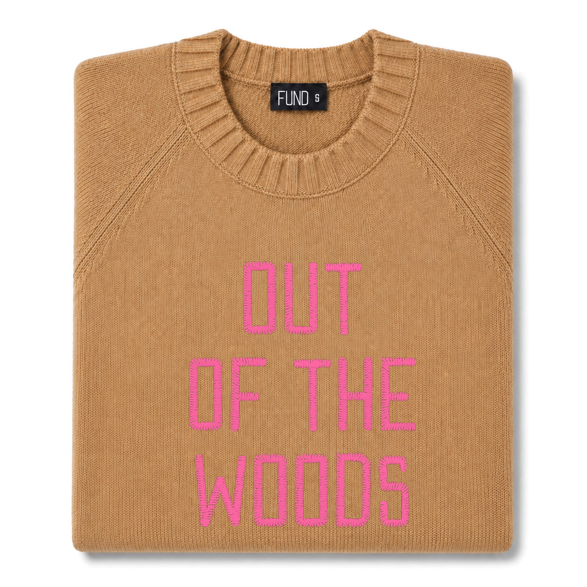 out-of-the-woods-embroidered-jumper-camel-bright-pink-archive-edit folded