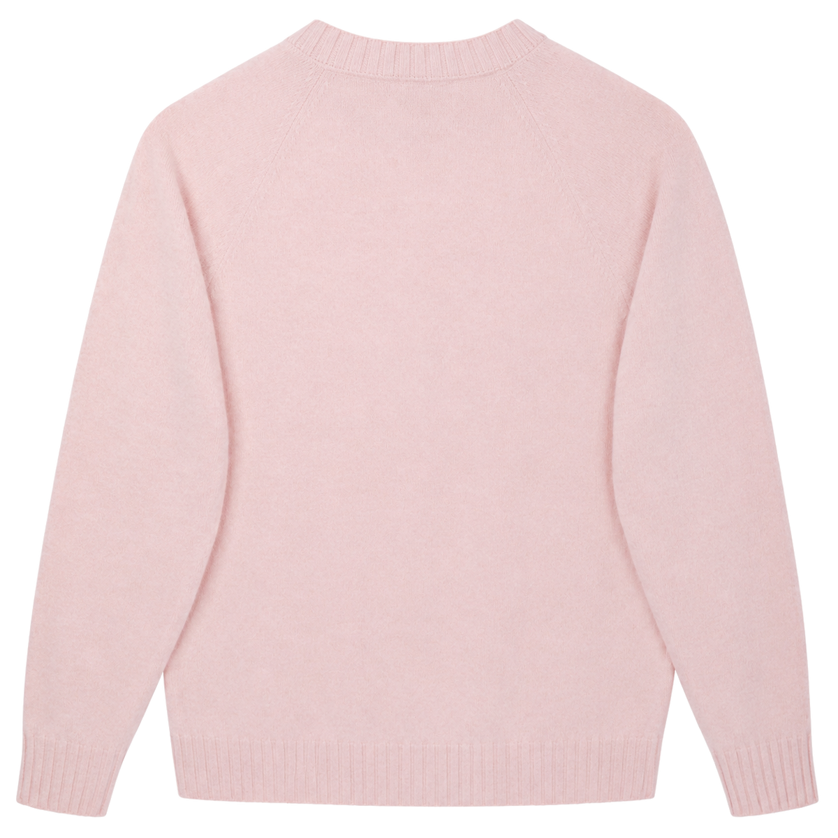 Made-in-England "Rebel" Embroidered Jumper Pale Pink/Red Archive Edit
