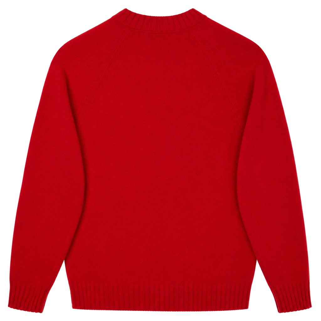 Made In England "Red" Lambswool Jumper