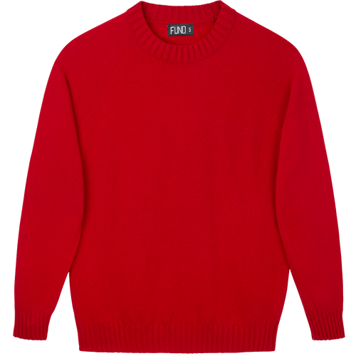 Made In England "Red" Lambswool Jumper