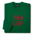 then-leap-embroidered-jumper-green-red-archive-edit folded