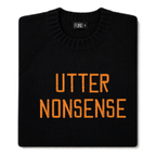 utter-nonsense-embroidered-jumper-black-orange-archive-edit folded