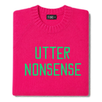 utter-nonsense-embroidered-jumper-bright-pink-green-archive-edit folded