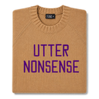 utter-nonsense-embroidered-jumper-camel-purple-archive-edit folded