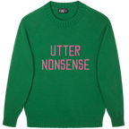 Made-in-England "Utter Nonsense" Embroidered Jumper