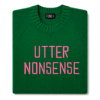 Made-in-England "Utter Nonsense" Embroidered Jumper