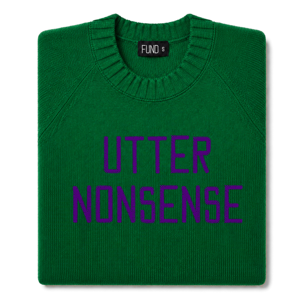 utter-nonsense-embroidered-jumper-green-purple-archive-edit folded