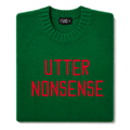 utter-nonsense-embroidered-jumper-green-red-archive-edit folded