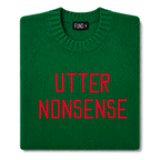 utter-nonsense-embroidered-jumper-green-red-archive-edit folded
