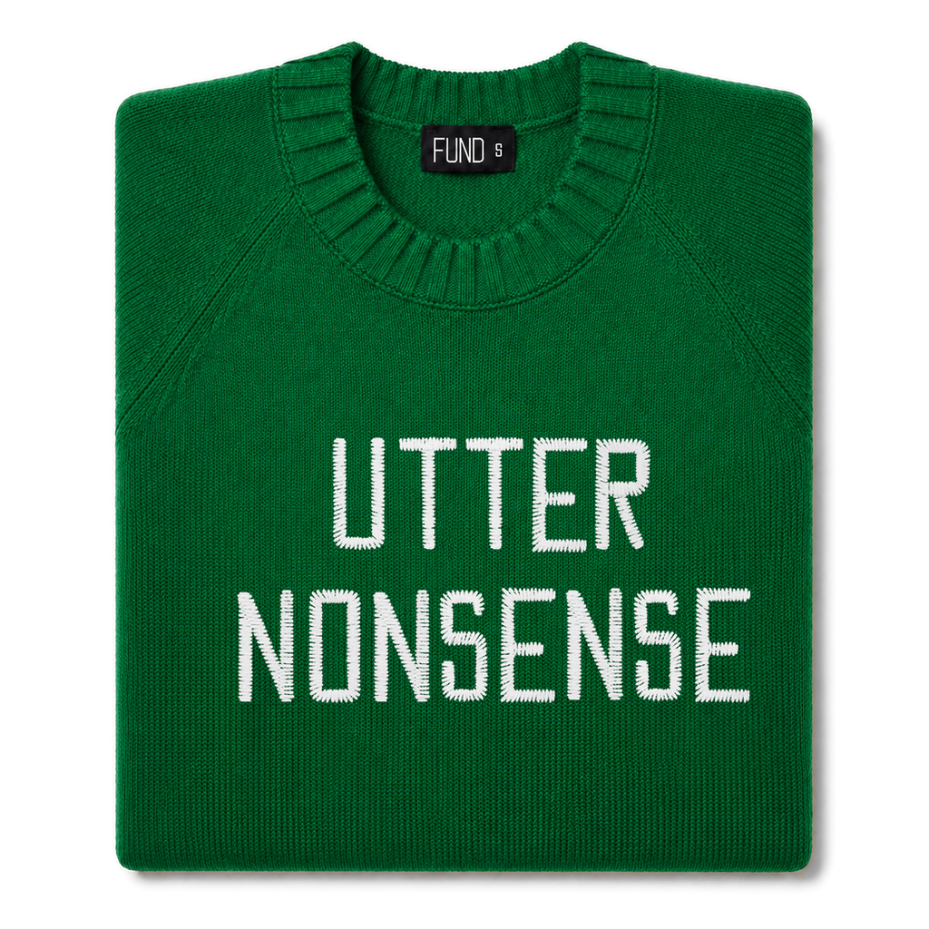 utter-nonsense-embroidered-jumper-green-white-archive-edit folded