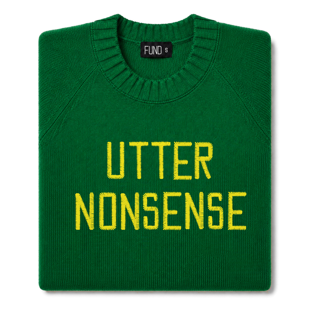 utter-nonsense-embroidered-jumper-green-yellow-archive-edit folded
