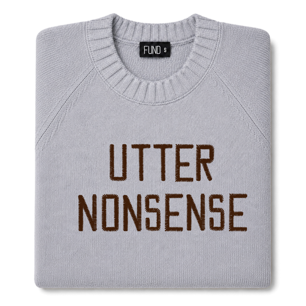 utter-nonsense-embroidered-jumper-grey-brown-archive-edit folded