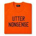 utter-nonsense-embroidered-jumper-orange-navy-archive-edit folded