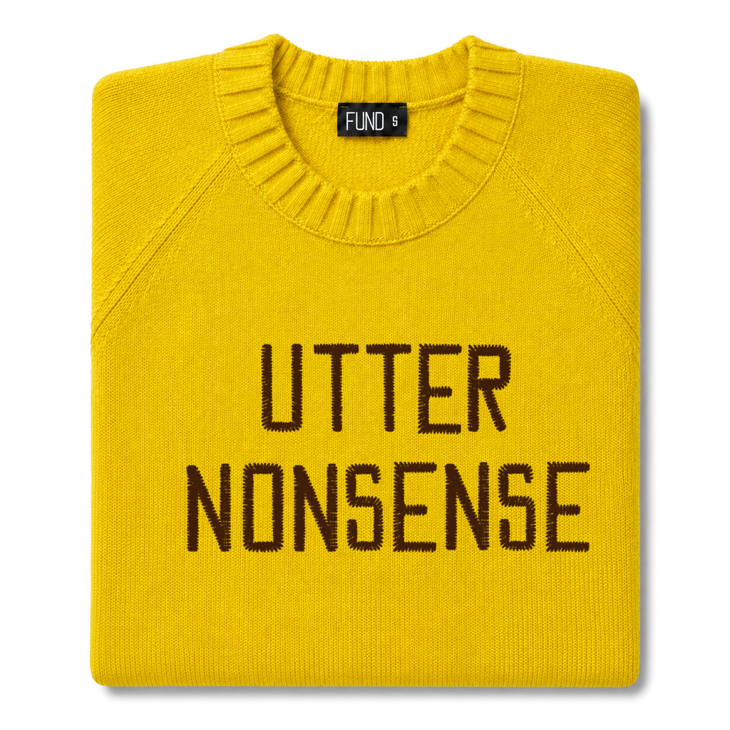 utter-nonsense-embroidered-jumper-yellow-brown-archive-edit folded