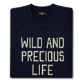 Made-in-England "Wild and Precious Life" Embroidered Jumper