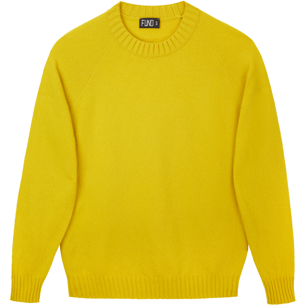 Made-in-England "Utter Nonsense" Embroidered Jumper in Yellow